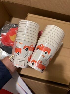 Meri Meri Fire Truck Paper Cups